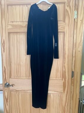 Zara Tween Black Velvet Jumpsuit